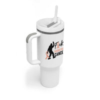 Funny Bigfoot Fuck Endometrial Cancer Awareness Gift Tumbler With Handle