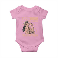 Endometrial Cancer Warrior Baby Onesie Too Tough For Cancer Im A Survivor