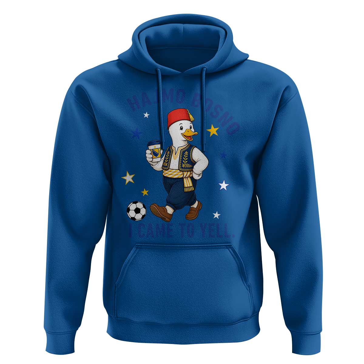 Hajmo Bosno I Came To Yell Hoodie Funny Bosnia Goose Game Day Gift