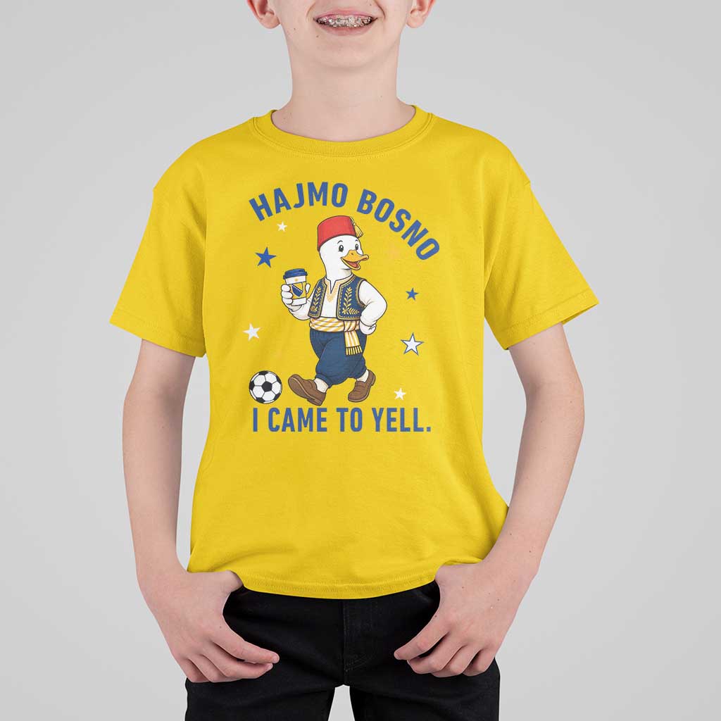 Hajmo Bosno I Came To Yell T Shirt For Kid Funny Bosnia Goose Game Day Gift