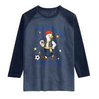 Hajmo Bosno I Came To Yell Raglan Shirt Funny Bosnia Goose Game Day Gift
