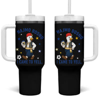 Hajmo Bosno I Came To Yell Tumbler With Handle Funny Bosnia Goose Game Day Gift