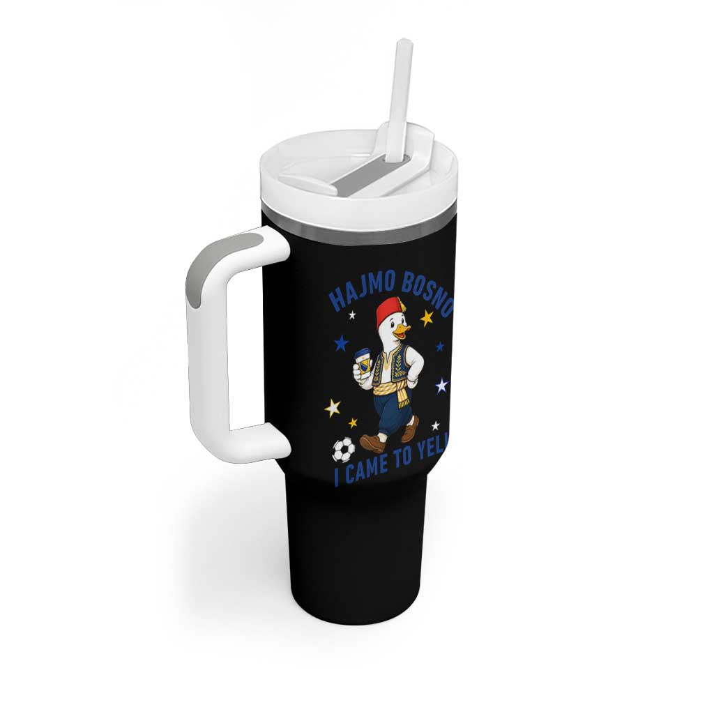 Hajmo Bosno I Came To Yell Tumbler With Handle Funny Bosnia Goose Game Day Gift