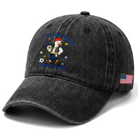 Hajmo Bosno I Came To Yell Washed Cotton Baseball Cap Funny Bosnia Goose Game Day Gift
