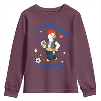 Hajmo Bosno I Came To Yell Youth Sweatshirt Funny Bosnia Goose Game Day Gift