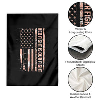 Patriotic Endometrial Cancer Awareness Garden Flag Her Fight Our Fight