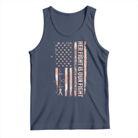 Patriotic Endometrial Cancer Awareness Tank Top Her Fight Our Fight