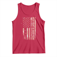 Patriotic Endometrial Cancer Awareness Tank Top Her Fight Our Fight