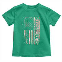 Patriotic Endometrial Cancer Awareness Toddler T Shirt Her Fight Our Fight