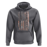 American Flag Endometrial Cancer Support Hoodie My Moms Fight My Fight