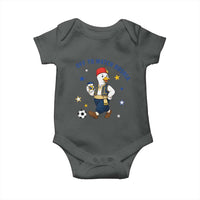 Off To Watch Bosnia Baby Onesie Funny Goose Fudbal Fan Gift
