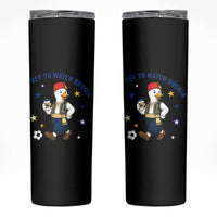 Off To Watch Bosnia Skinny Tumbler Funny Goose Fudbal Fan Gift