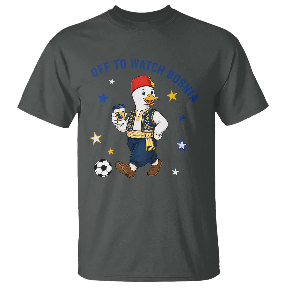 Off To Watch Bosnia T Shirt Funny Goose Fudbal Fan Gift