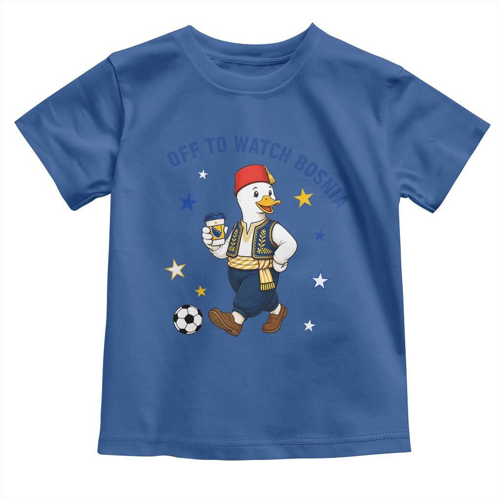 Off To Watch Bosnia Toddler T Shirt Funny Goose Fudbal Fan Gift