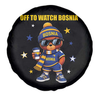 Bosnian Teddy Bear Fudbal Fan Spare Tire Cover Off To Watch Bosnia