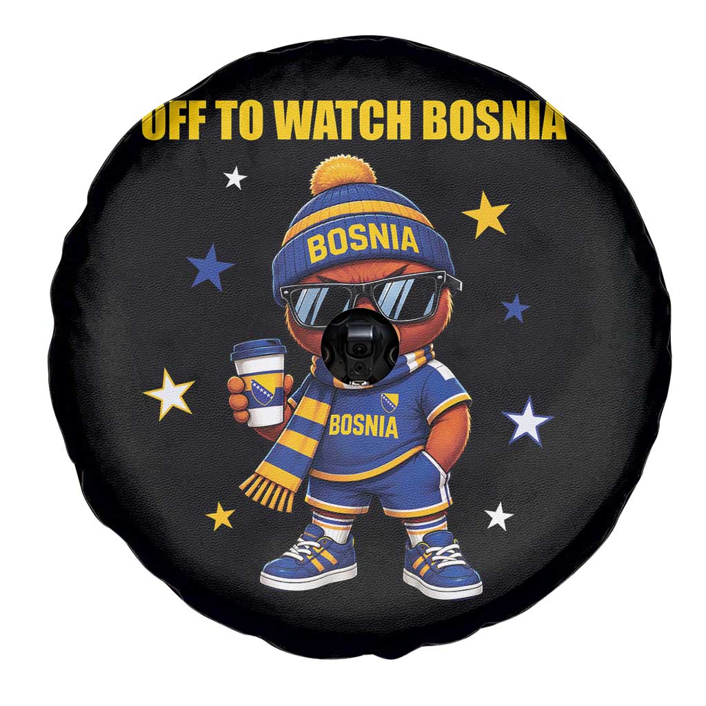 Bosnian Teddy Bear Fudbal Fan Spare Tire Cover Off To Watch Bosnia