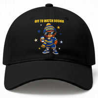 Bosnian Teddy Bear Fudbal Fan Baseball Cap Off To Watch Bosnia