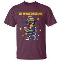 Bosnian Teddy Bear Fudbal Fan T Shirt Off To Watch Bosnia