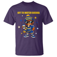 Bosnian Teddy Bear Fudbal Fan T Shirt Off To Watch Bosnia