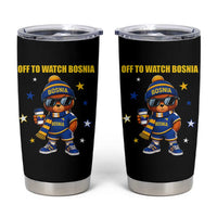 Bosnian Teddy Bear Fudbal Fan Tumbler Cup Off To Watch Bosnia
