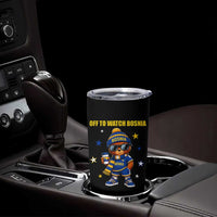 Bosnian Teddy Bear Fudbal Fan Tumbler Cup Off To Watch Bosnia