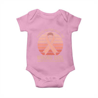 Cancer Messed With The Wrong Girl Baby Onesie Endometrial Cancer Warrior