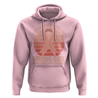 Cancer Messed With The Wrong Girl Hoodie Endometrial Cancer Warrior