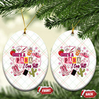 Funny Western Teacher Aide Graphic Ceramic Ornament She's A Para I Can Tell