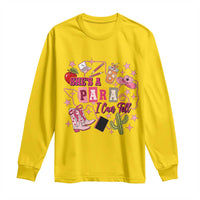 Funny Western Teacher Aide Graphic Long Sleeve Shirt She's A Para I Can Tell