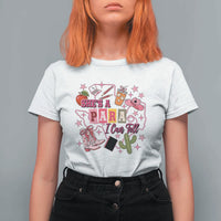 Funny Western Teacher Aide Graphic T Shirt For Women She's A Para I Can Tell