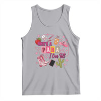 Funny Western Teacher Aide Graphic Tank Top She's A Para I Can Tell