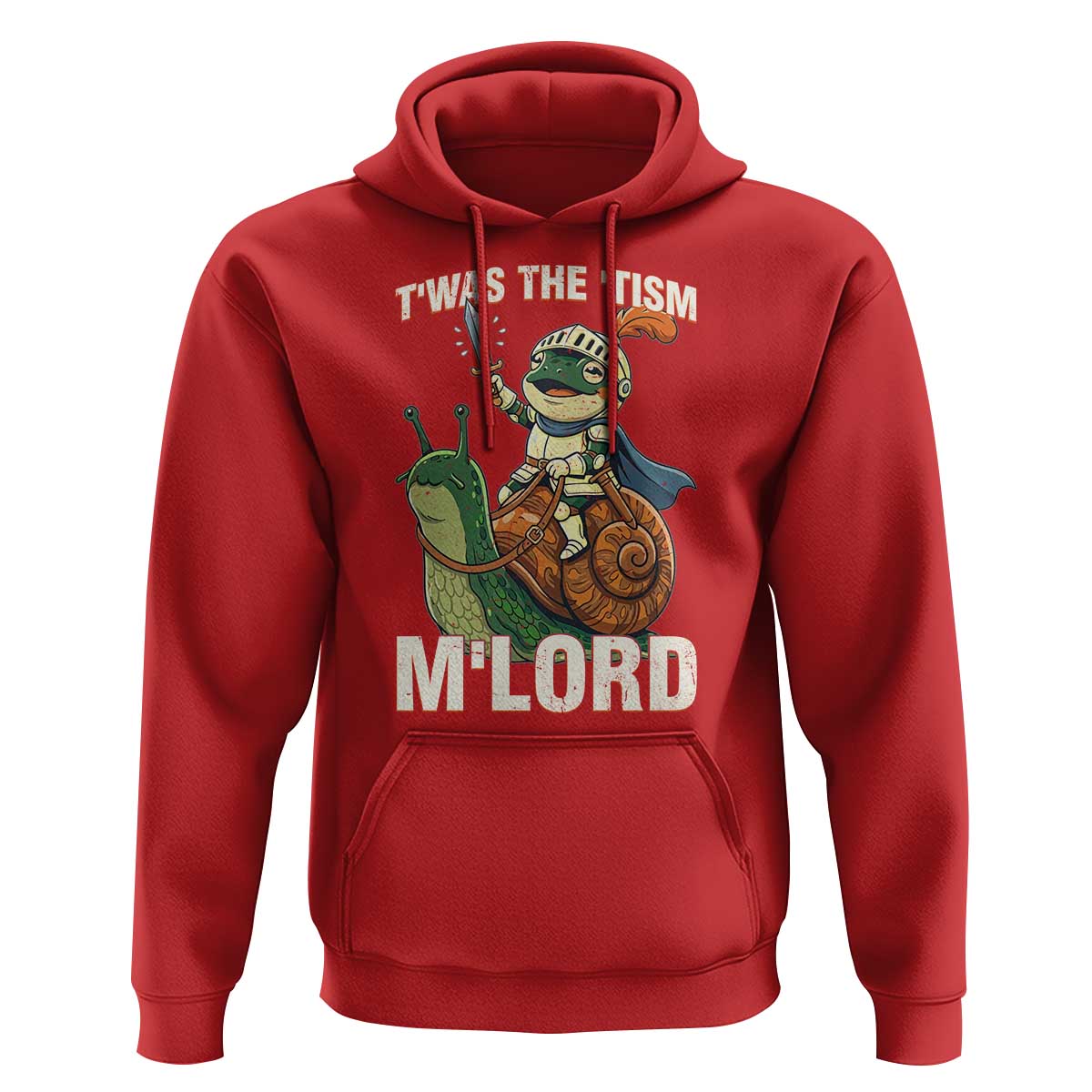 Funny Medieval Knight Frog Meme With Sword Hoodie Twas The Tism MLord