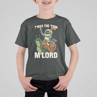Funny Medieval Knight Frog Meme With Sword T Shirt For Kid Twas The Tism MLord