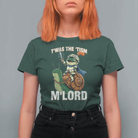 Funny Medieval Knight Frog Meme With Sword T Shirt For Women Twas The Tism MLord