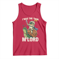 Funny Medieval Knight Frog Meme With Sword Tank Top Twas The Tism MLord