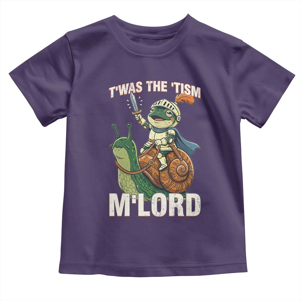 Funny Medieval Knight Frog Meme With Sword Toddler T Shirt Twas The Tism MLord