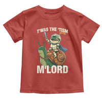 Funny Medieval Knight Frog Meme With Sword Toddler T Shirt Twas The Tism MLord