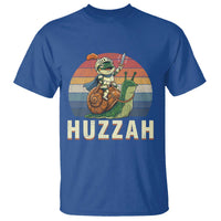 Funny Huzzah Frog Meme T Shirt Medieval Knight With Sword Graphic
