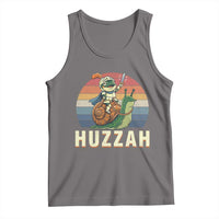 Funny Huzzah Frog Meme Tank Top Medieval Knight With Sword Graphic
