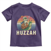 Funny Huzzah Frog Meme Toddler T Shirt Medieval Knight With Sword Graphic