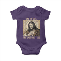 Funny Christian Jesus Faith Meme Baby Onesie Omg You Guys Thats Not What I Said