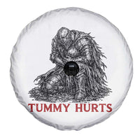 Funny Tummy Hurts Medieval Knight Spare Tire Cover Dark Fantasy Warrior Meme Graphic