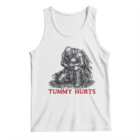 Funny Tummy Hurts Medieval Knight Tank Top Dark Fantasy Warrior Meme Graphic