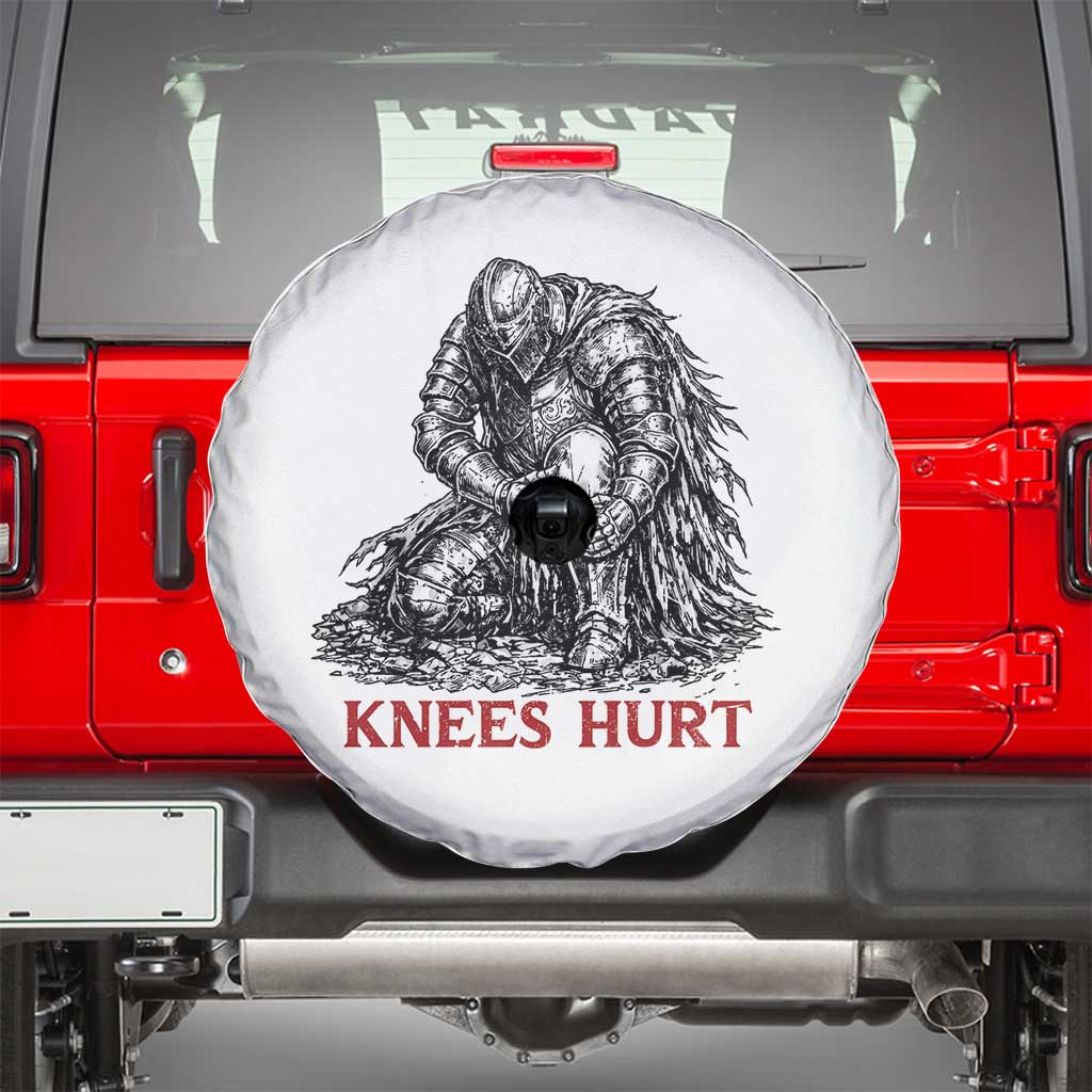 Funny Knees Hurt Medieval Knight Spare Tire Cover Dark Fantasy Sword Warrior Humor