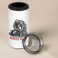 Funny Knees Hurt Medieval Knight 4 in 1 Can Cooler Tumbler Dark Fantasy Sword Warrior Humor