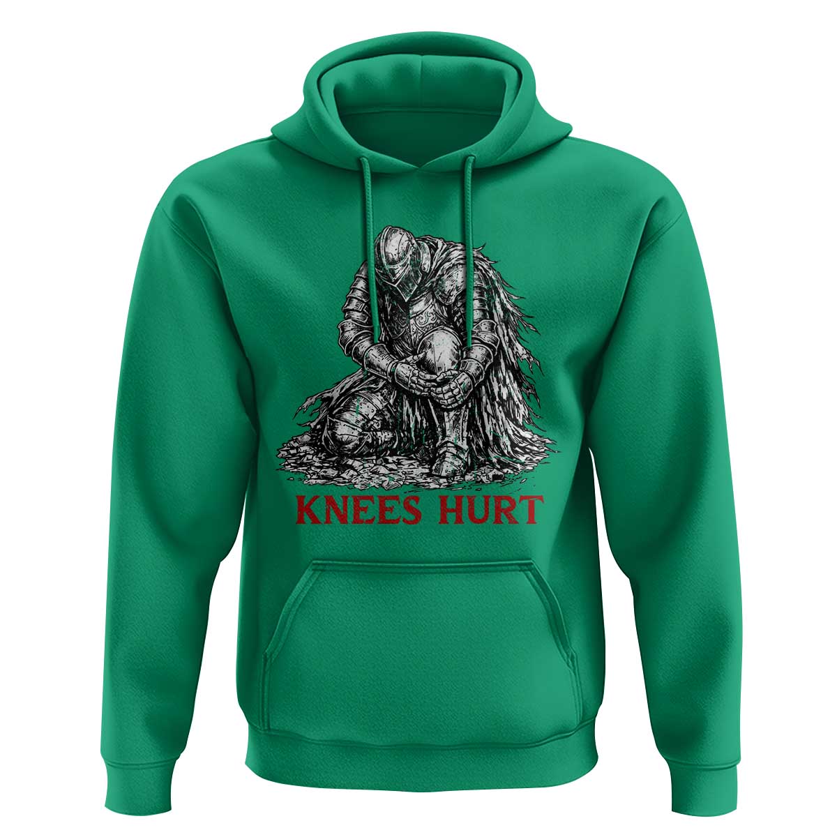Funny Knees Hurt Medieval Knight Hoodie Dark Fantasy Sword Warrior Humor
