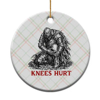 Funny Knees Hurt Medieval Knight Ceramic Ornament Dark Fantasy Sword Warrior Humor