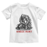 Funny Knees Hurt Medieval Knight Toddler T Shirt Dark Fantasy Sword Warrior Humor