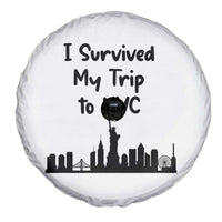 New York City Skyline Travel Tourist Spare Tire Cover I Survived My Trip To NYC