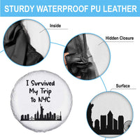 New York City Skyline Travel Tourist Spare Tire Cover I Survived My Trip To NYC